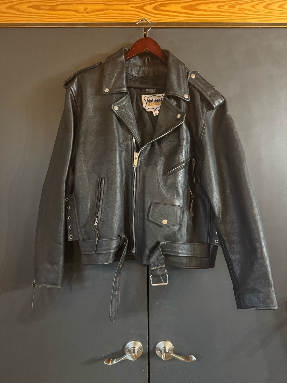 Vintage Leather Moto Jacket